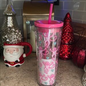 Starbucks x Roller Rabbit Limited Tumbler Pink Monkey